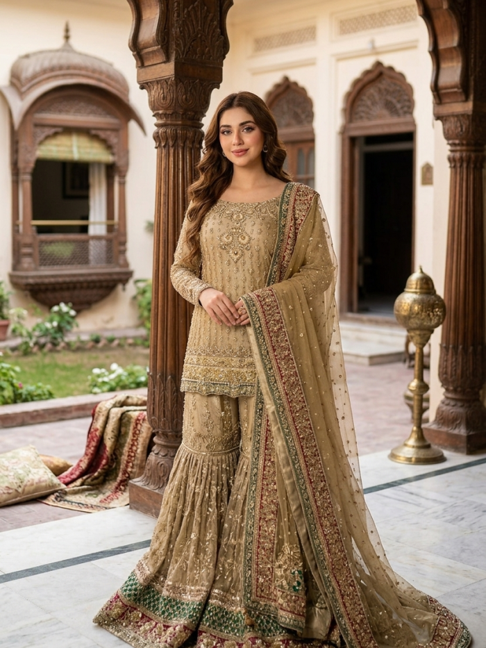 Zarina Gharara Set